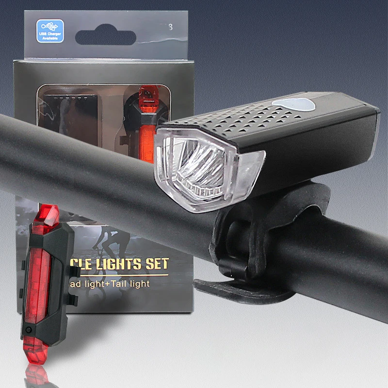 Hot Sales Mtb Bike Light Front Rear And Back Led Usb Rechargeable