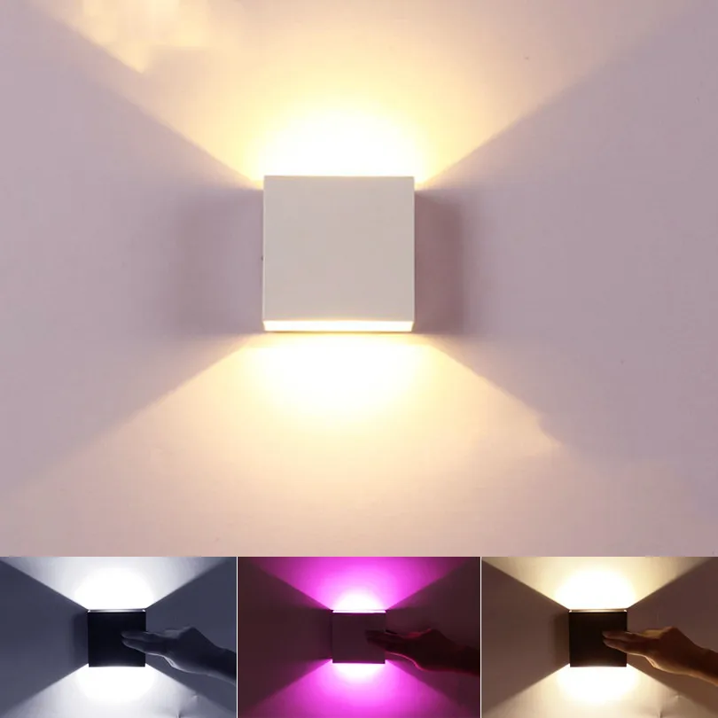 Cube Wall Lamp Pattern up Down Lighting Living Room Wall Lights Decorative Hotel Corridor Light Artistry Pattern