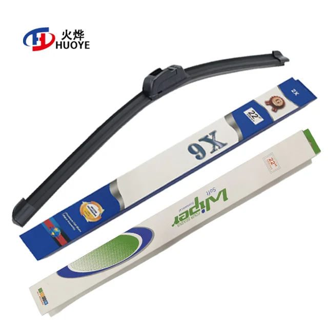 Factory Custom  Windscreen Boneless Wiper Blades Cheap Price Windscreen Flat Wipers Made of Glass Silicone and Natural Rubber