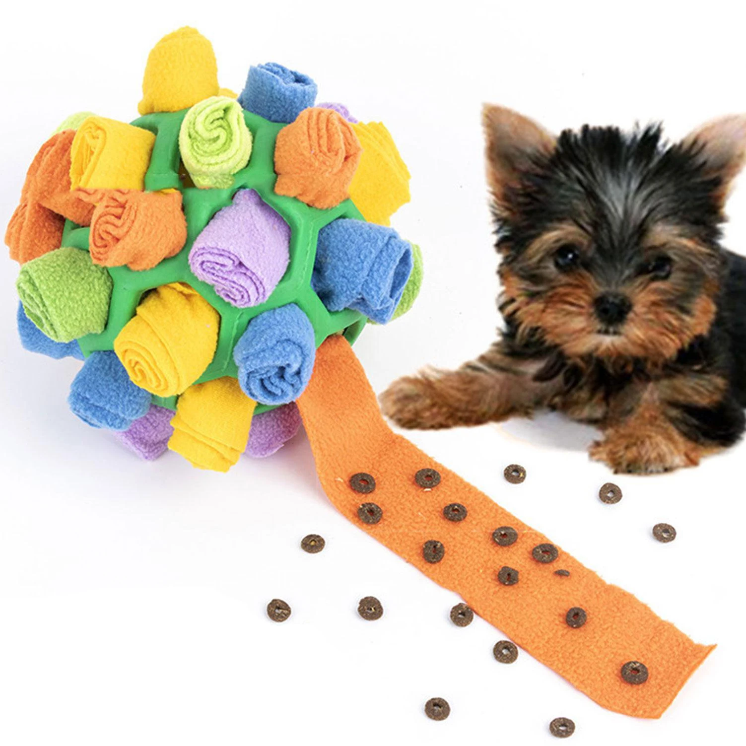 Pet Dog Snuffle Mat Ball Toy Pet Snuffle Ball Foraging Skills Slow Food  Training Bite Snuffle Ball - China Snuffle Ball Snuffle Ball for Dogs and  Skills Portable Pet Snuffle Ball Toy