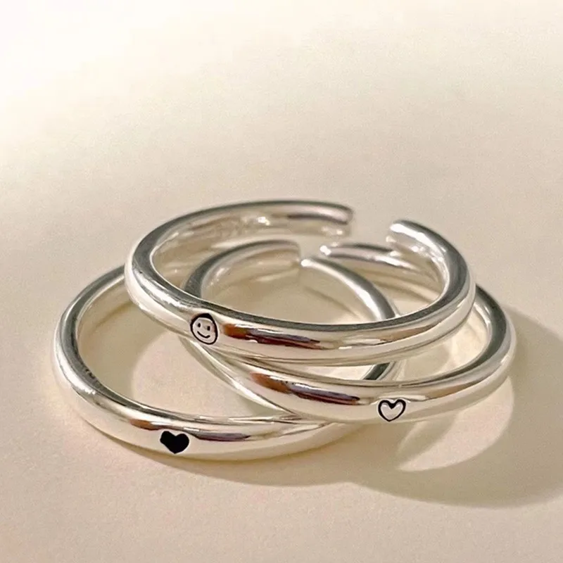 Plain Ring Female Opening Adjustable Non-fading Niche Design High-end Light Luxury Versatile Wholesale Jewelry Lovely Ring