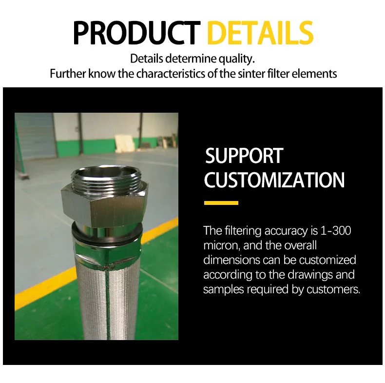 Sintered Filter Cartridge Sintered Filter element in Dust Remove ...