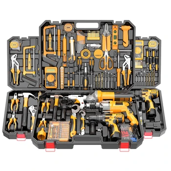 Hardware electrical power combo kit cordless herramientas drill machine set other hand wrench Tool Box Set tools kit tool sets
