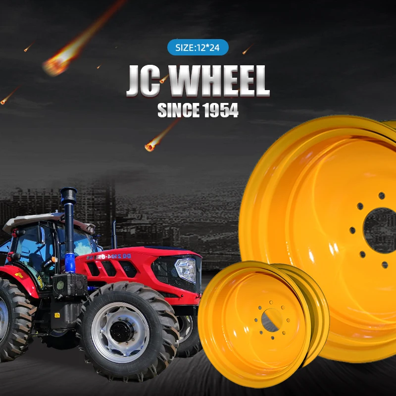 Бескамерный сельскохозяйственный трактор, колесные диски для полуприцепа 12*24