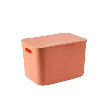Household Sundries Bins Container Toy Organizer Translucent Plastic Storage Box With Handle storage kitchen containers