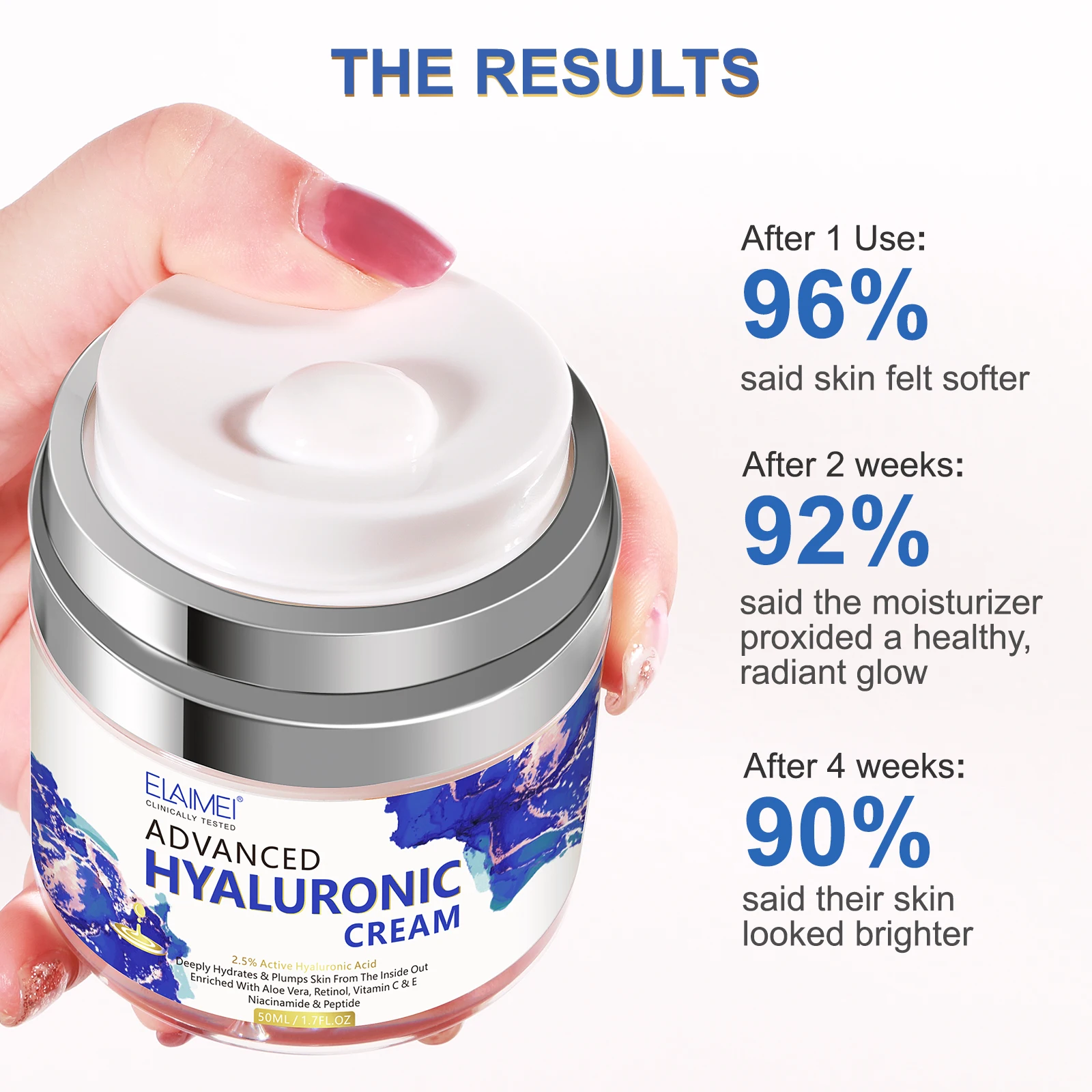 Elaimei Anti Aging Remover Wrinkles Tightening Lifting Firming Face Cream Hyaluronic Acid