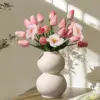 Flores de Tulipán de PU de Tacto Real
