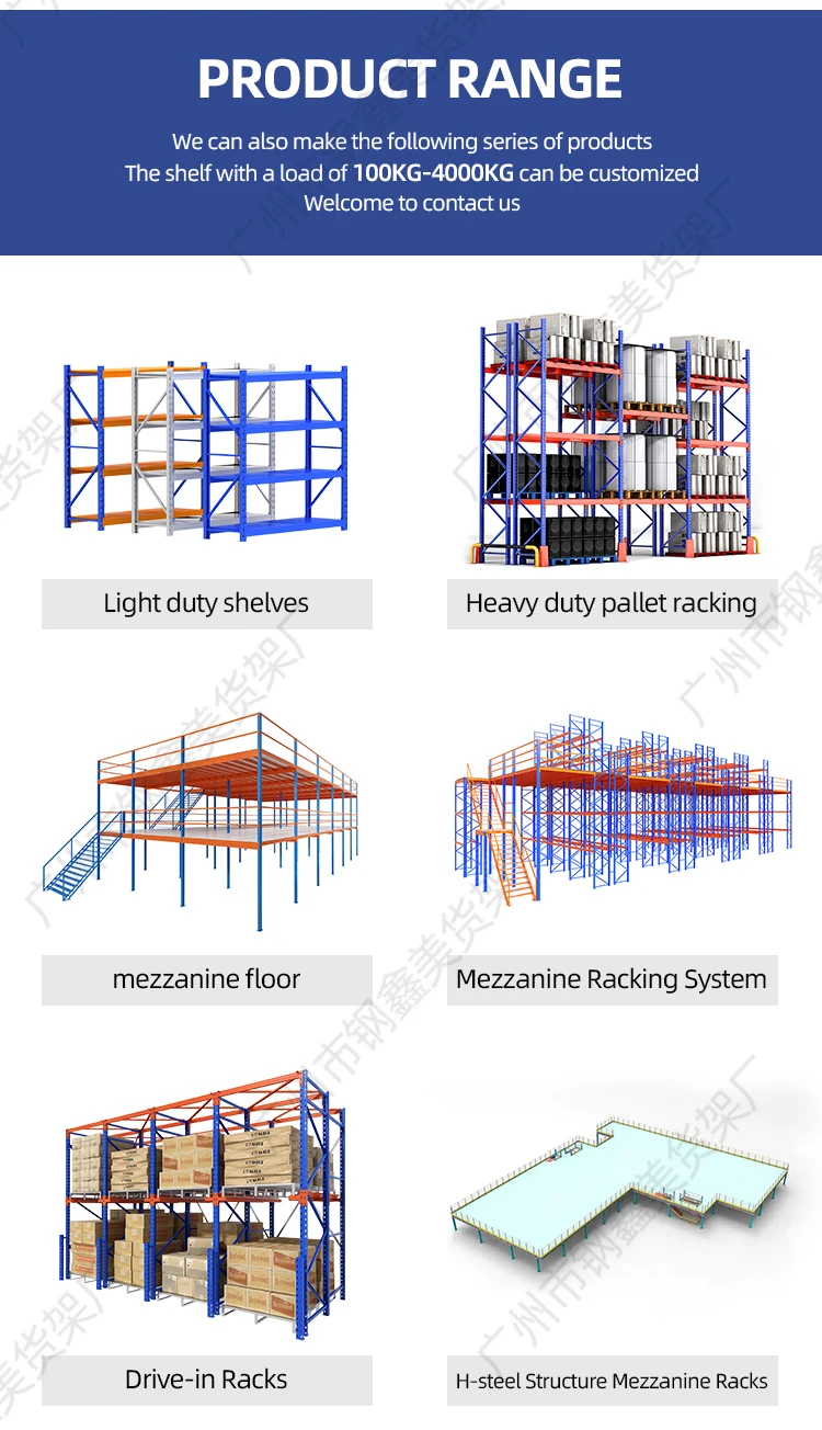 GXM Industrial Mezzanine Floor Racking System for Efficient Warehouse ...