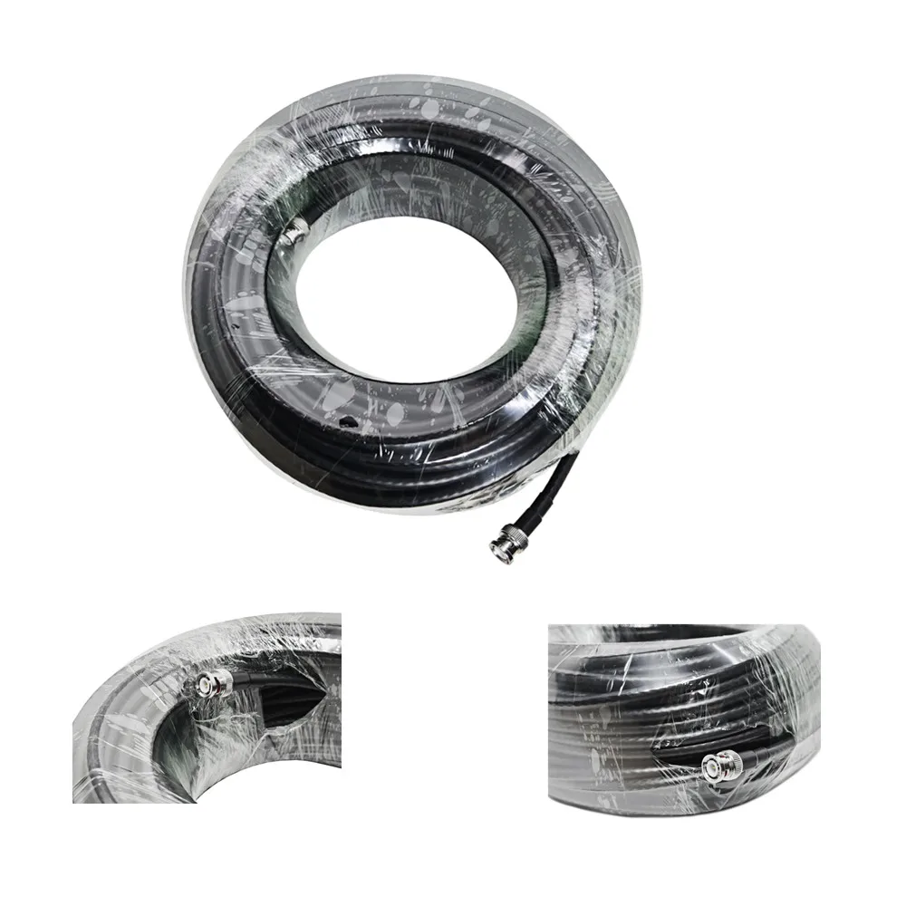 Factory Supply BNC Male Plug to BNC Male Plug Connector for RG6 Rf Pigtail Extension Cable Assembly
