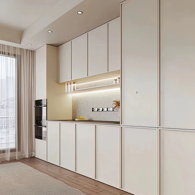Customized High-End Luxury Wood Wine Cabinet Elegant Home Furniture for Home Bar Restaurant Hotel Warehouse Storage