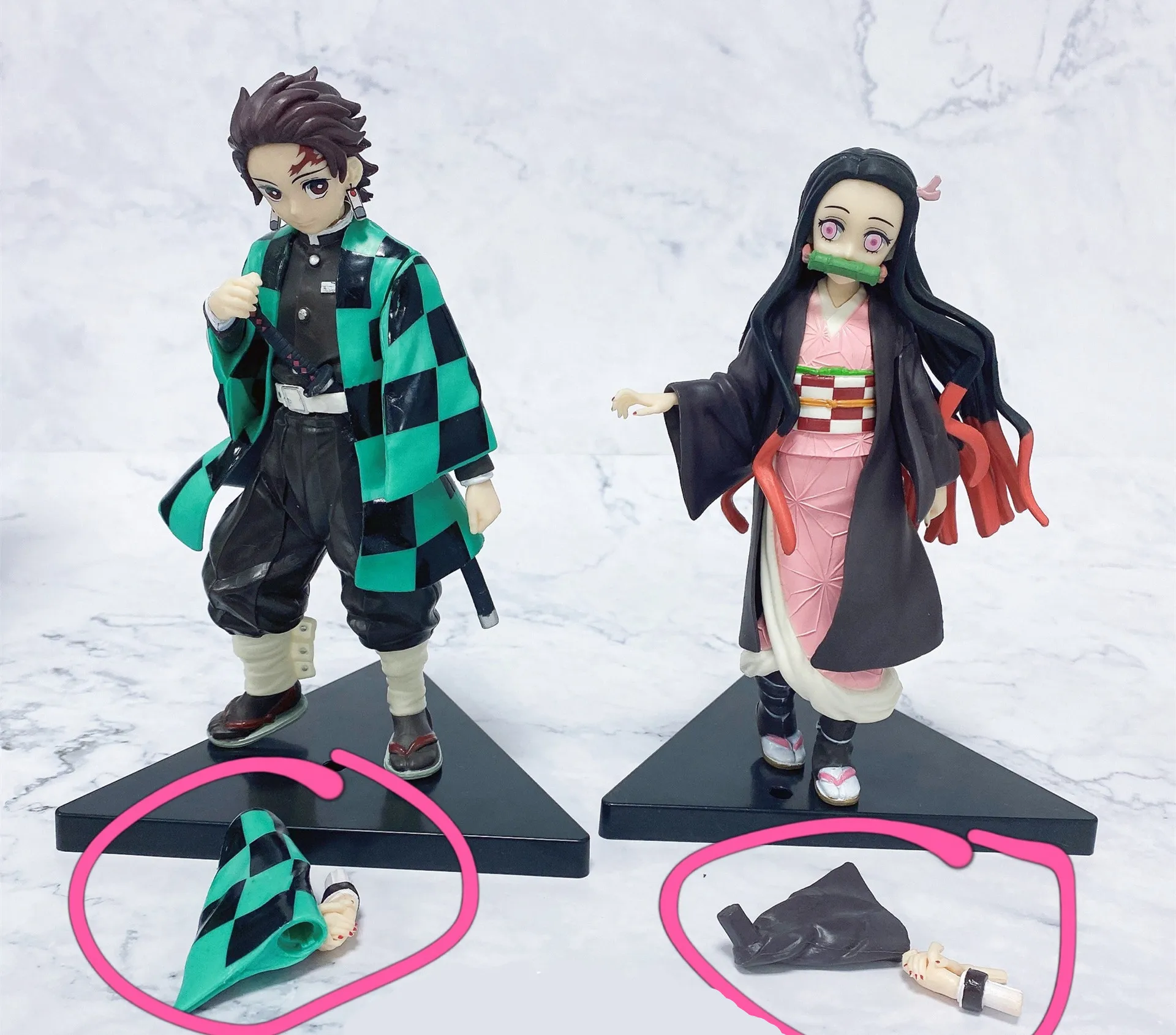 Demon Slayer Figure Nezuko Tanjiro Cartoon Action Model Kimetsu no Yaiba  Figurines Japan Movie 18cm Anime Figure| Alibaba.com