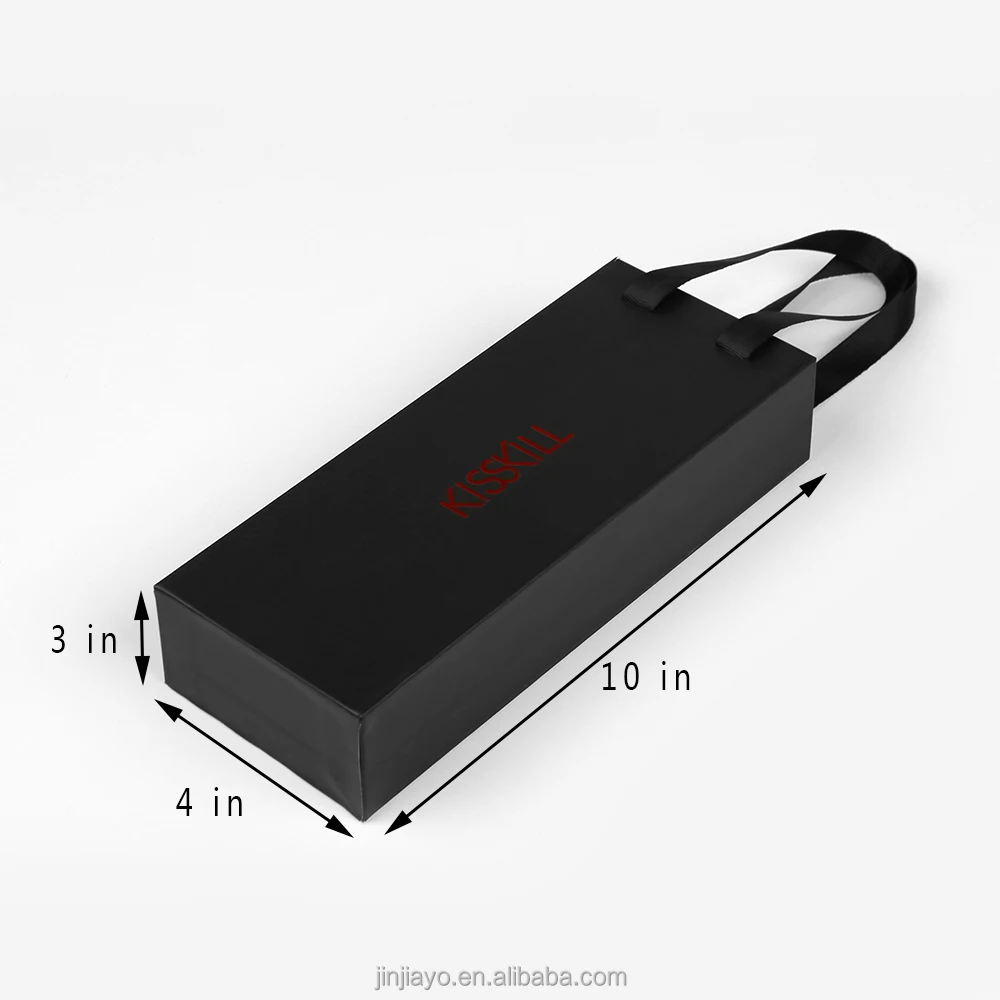 Boîte à tiroir en carton personnalisée avec logo élégant, revêtement UV et vernis, poignée intégrée, avec insert en mousse EVA pour montres, clés et parfums