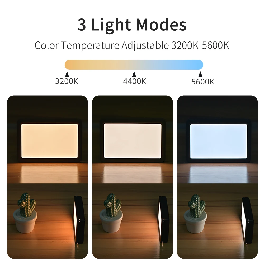 KingMa Soft and Lightweight Conference LED Video Light with Clip Kit for Live Streaming Video Conference Online Study