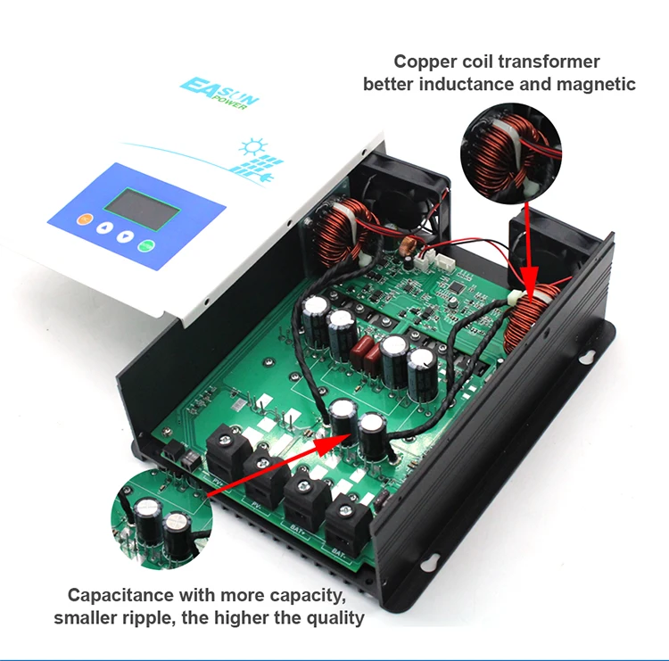 Charge Discharge Temperature Protect 80a 12v 24v 80 Amp 36v 48v Max Pv ...