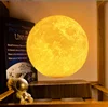 dark wood base with levitating moon