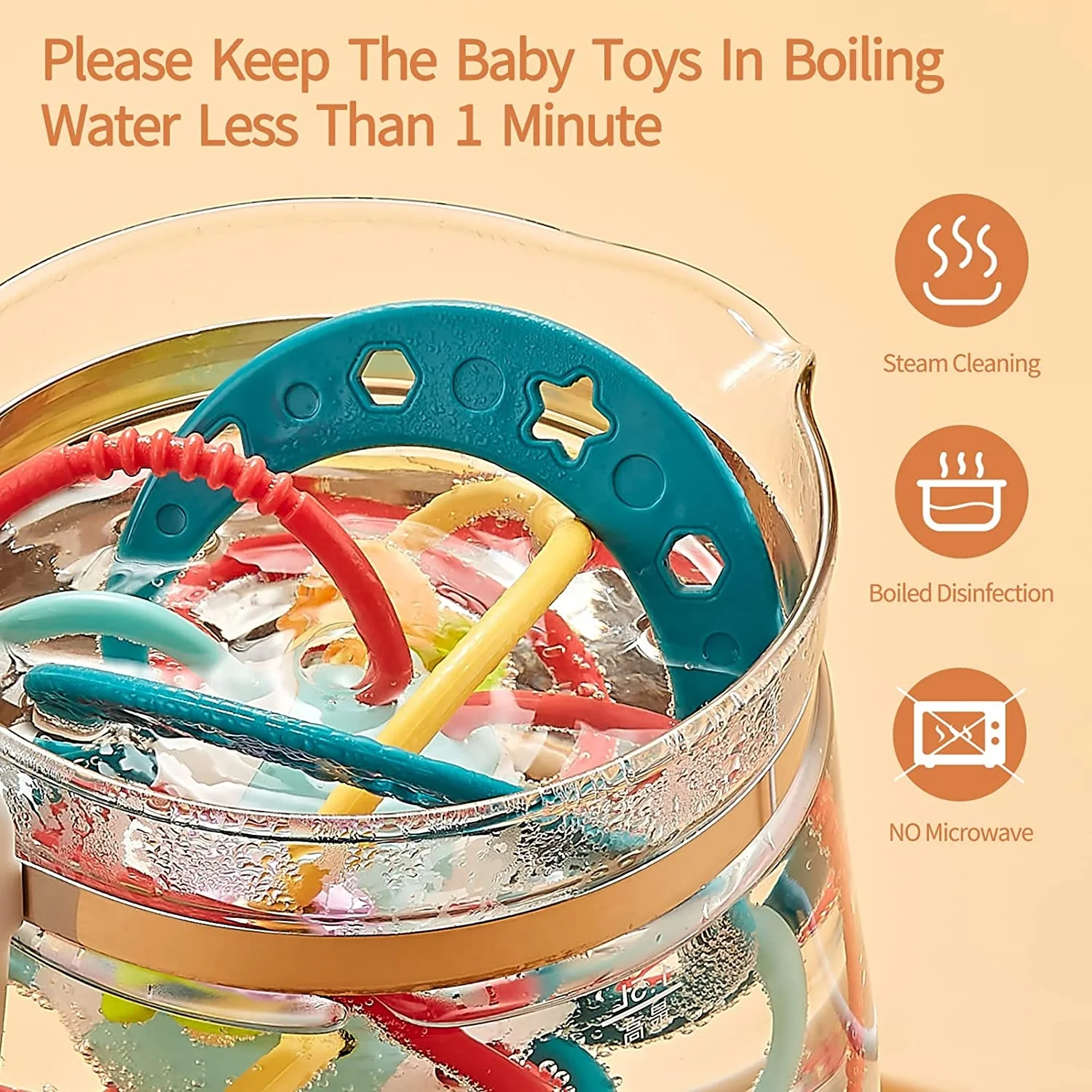 DADI Toys Factory Latest Design Colorful Kids Teething Toy Rattle BPA Free Teething Toy Baby Teething Ball