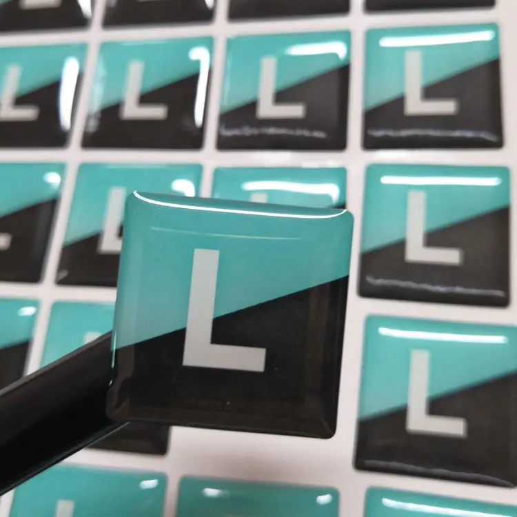 Custom Epoxy Dome Logo Epoxy Sticker Polyurethane 3d Dome Stickers With