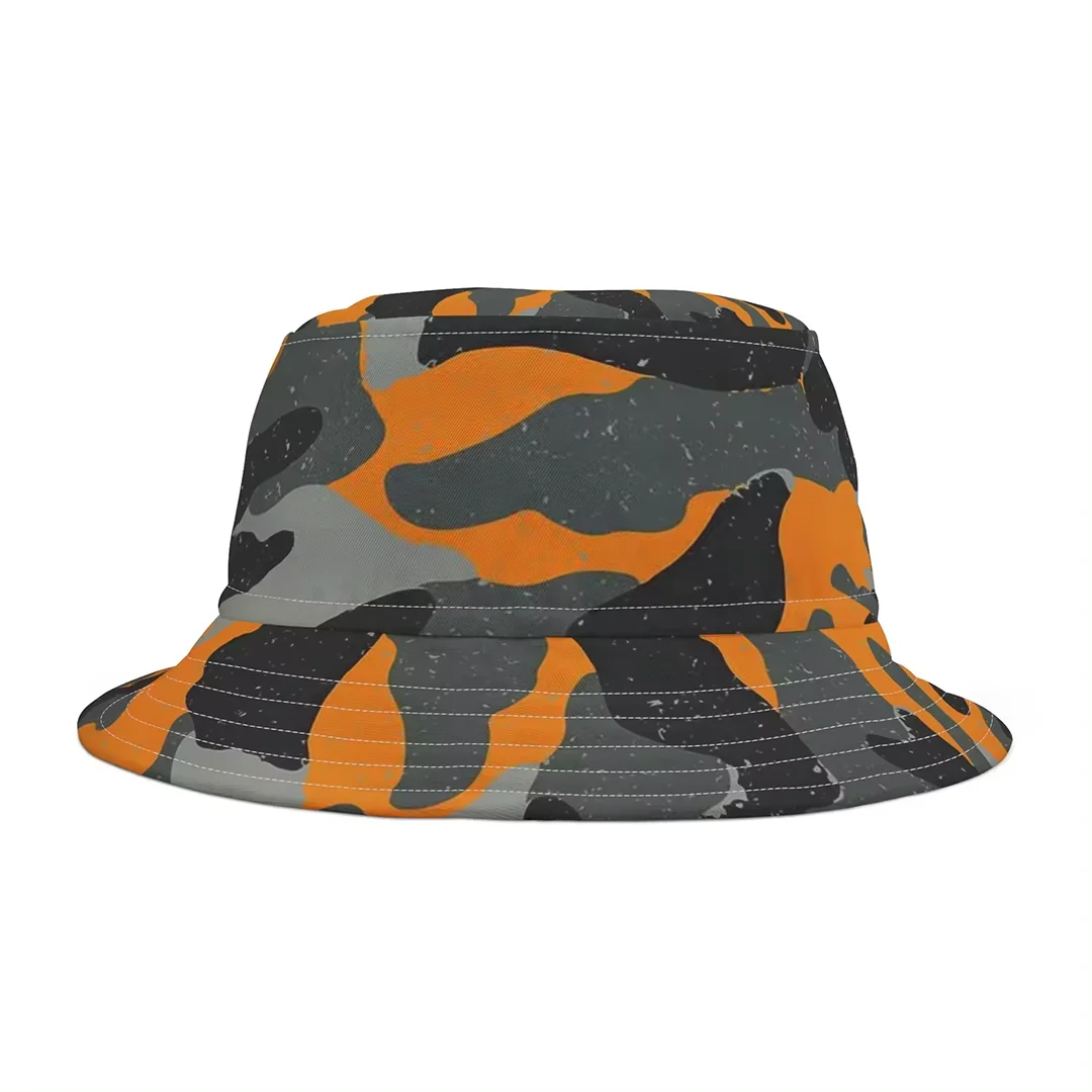 Custom Pattern and Color Style Polyester Blank Camouflage Bucket Hat for Unisex