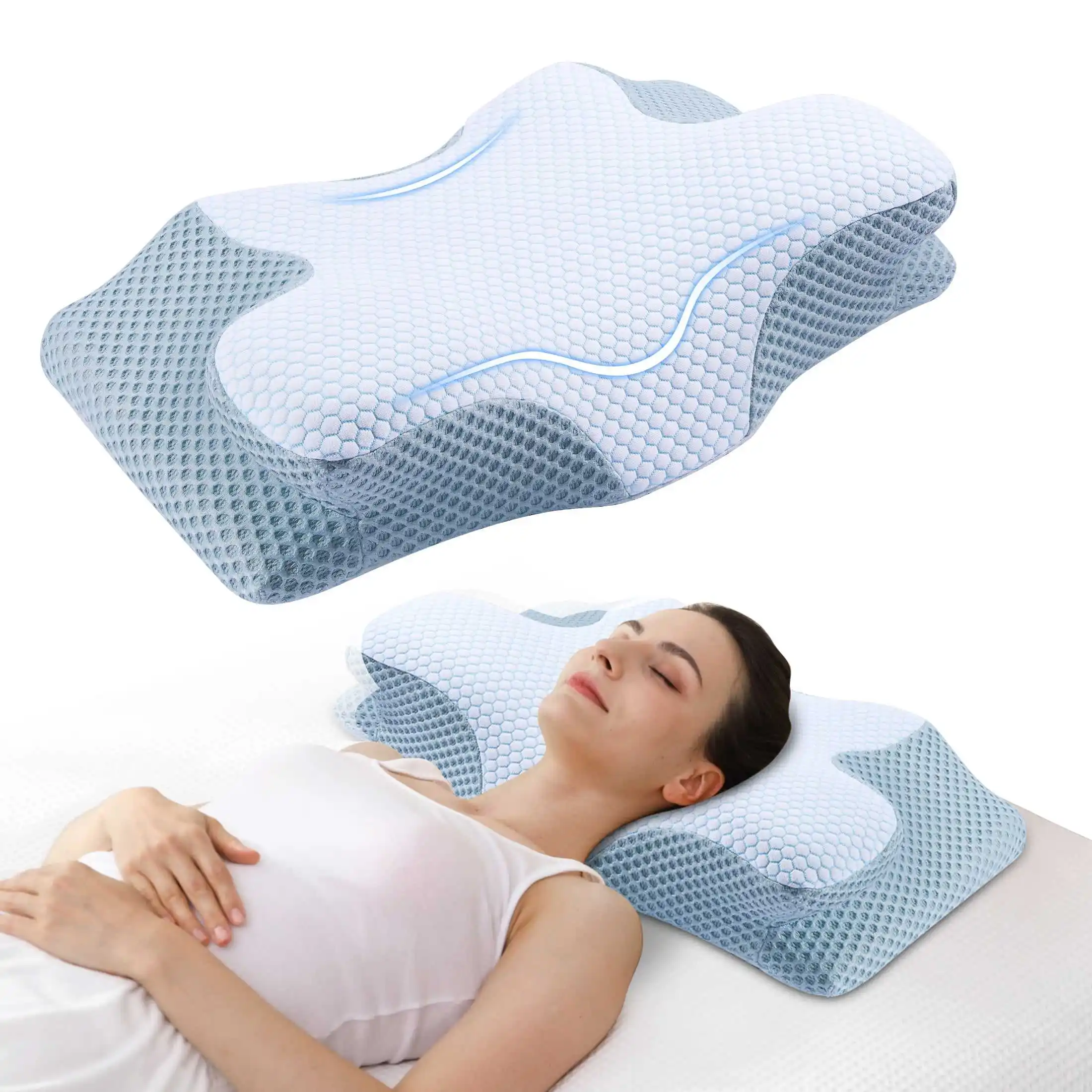 Lianda P094 Best Selling Custom Sleep Orthopedic Pillow Memory Foam