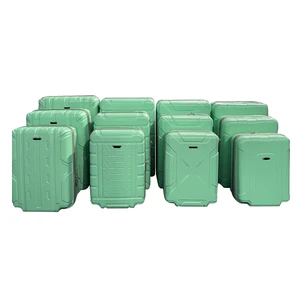 FACTORY PRICE QUALITYFIED 12PCS ABS SEMI FINISHED LUGGAGE SET WITH HIGH QUALITY