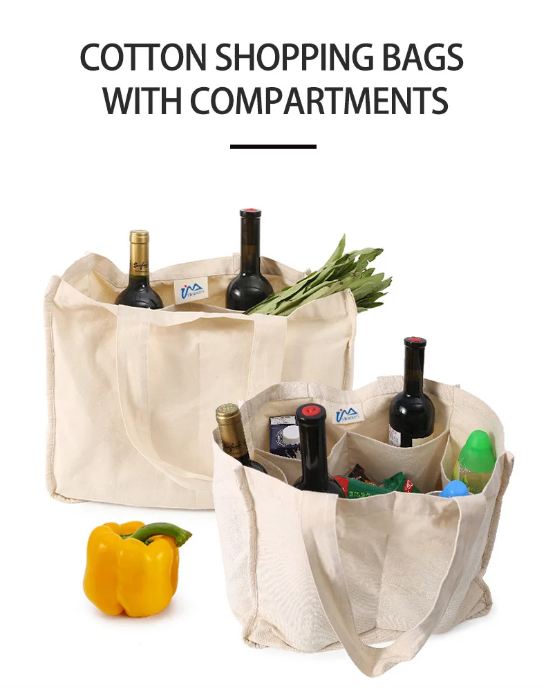 Custom Organic Cotton Canvas Ecofriendly Washable Multipocket