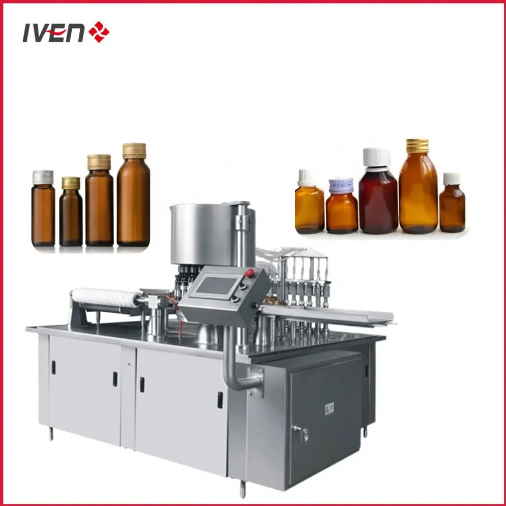 Automated Liquid Cough Syrup Filling Production Manufacturing Machine With Computer Interface Glucose Syrup Machine
