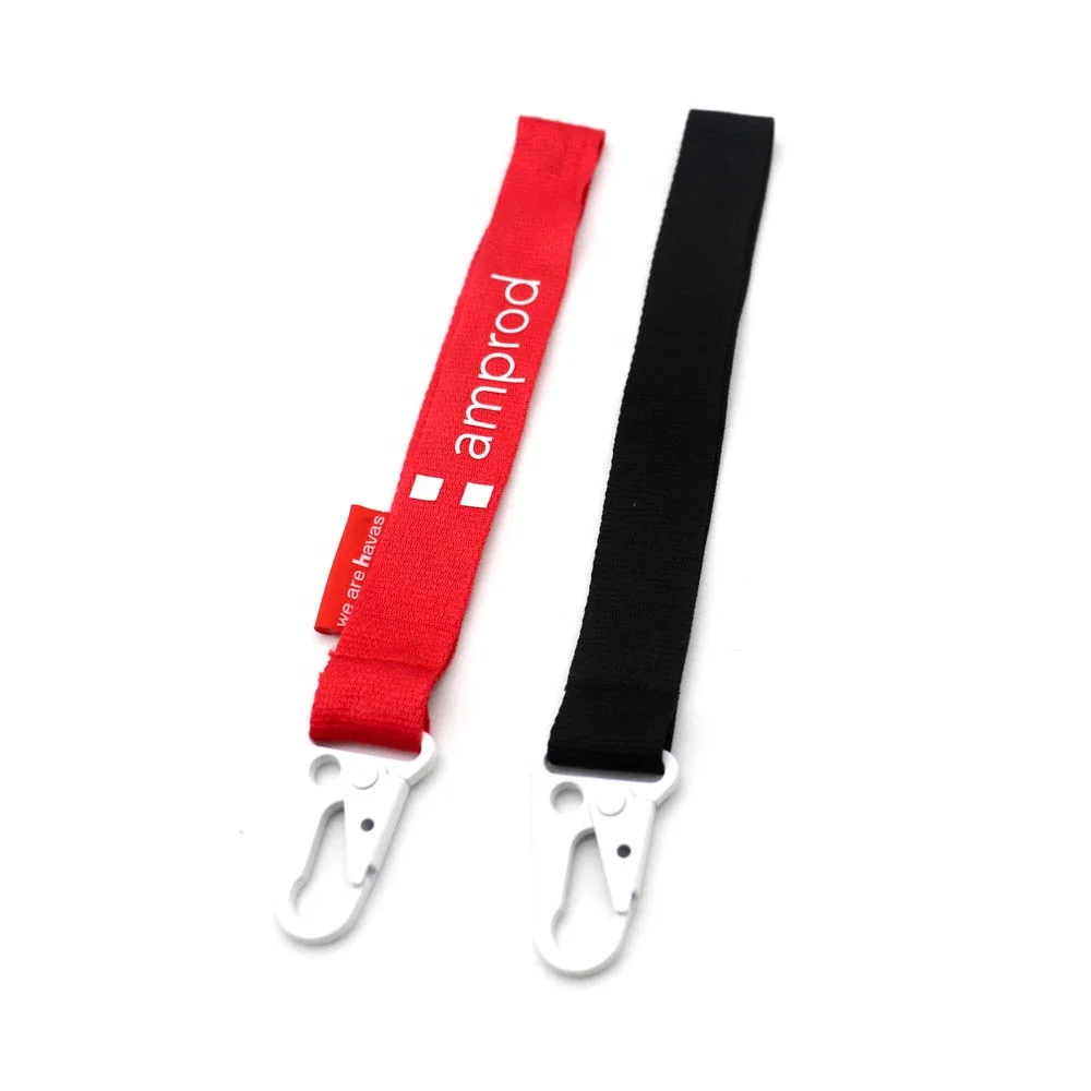 Высококачественный карабин короткий шнурок с белой металлической пряжкой бамбуковый на запястье для ключей