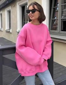 Custom Logo Crew Neck Sweatshirt Thick Cotton Unisex  Blank Embroidered 3D Print Pullover Crewneck Sweatshirt