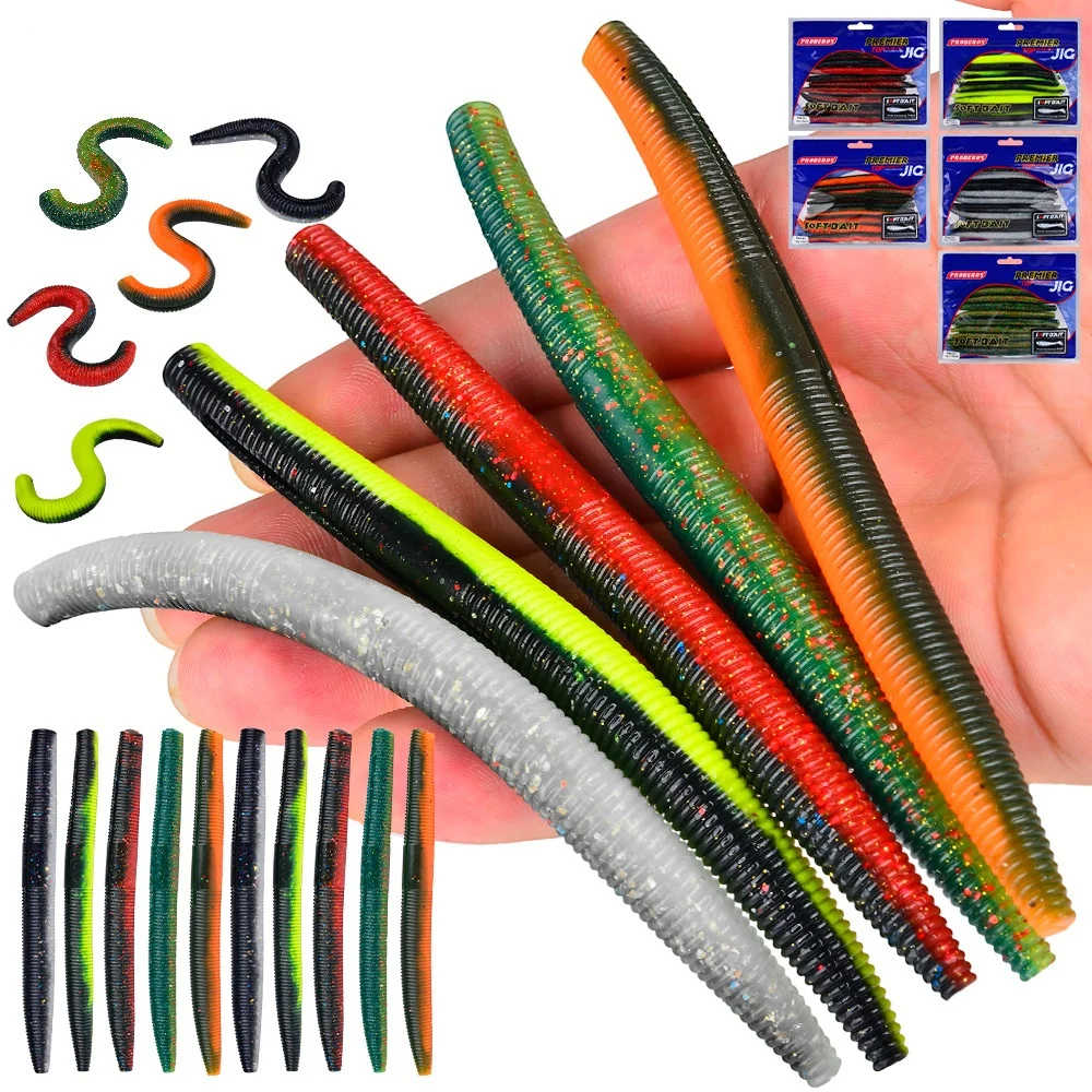 earthworm fishing lures OriGlam 100pcs Soft Silicone Maggot Worm, Soft Artificial Bread Worm Lure, Biomimetic Worm Fishing Lures Simulation Bait Fake Worm : Sports & Outdoors Soft and can easily attached to the fish hook Soft Worms 2cm Lures Bass