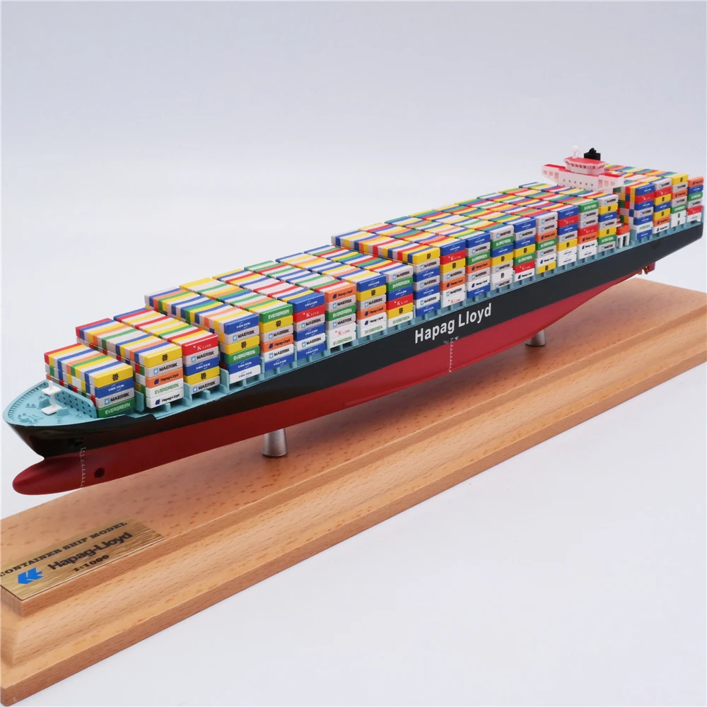 【A】35cm Hapag-Lloyd container ship model customized shipping scale model O.A.S ship model