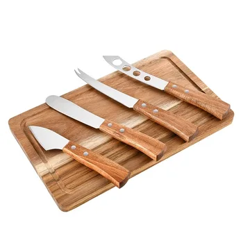 Bamboo Cutting Board Set with Trays and LIDS for Kitchen Juice Trough  Environmentally Friendly Expandable Chopping