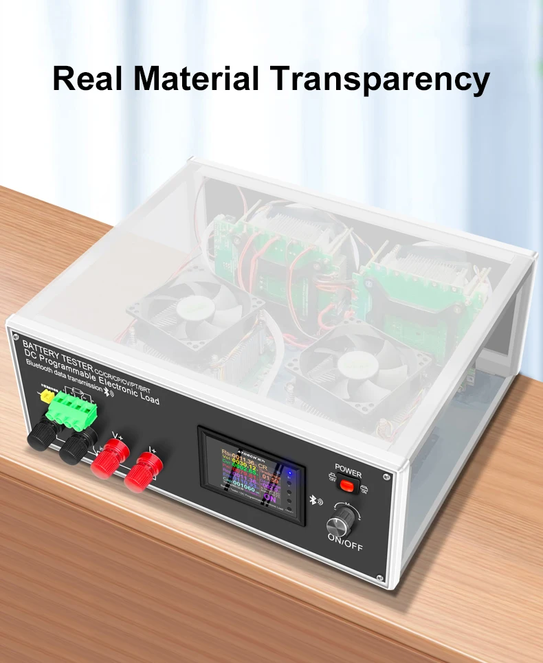 DLB-600W ATORCH 40A DC Electronic Load Tester Programmable High-Accuracy Resolution Car Temperature Capacity Monitor