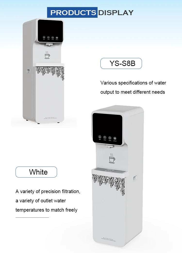 2022 new arrivals Water Dispenser Machine smart high water flow rate outstanding filtration hot and cold water dispenser supplier