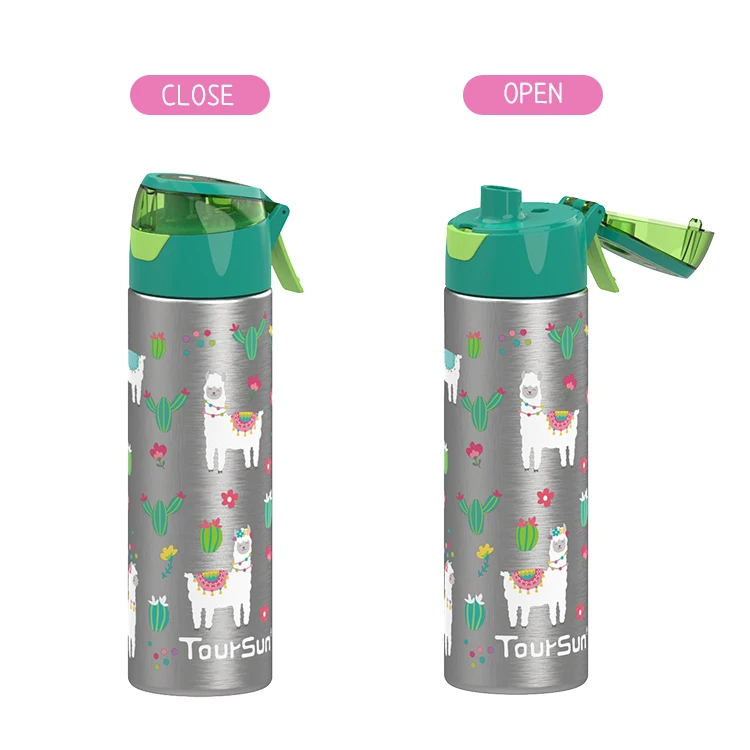 Toursun 620ml Insulated Stainless Steel Custom logo Insulated Sport Waterbottles With Spray Lids