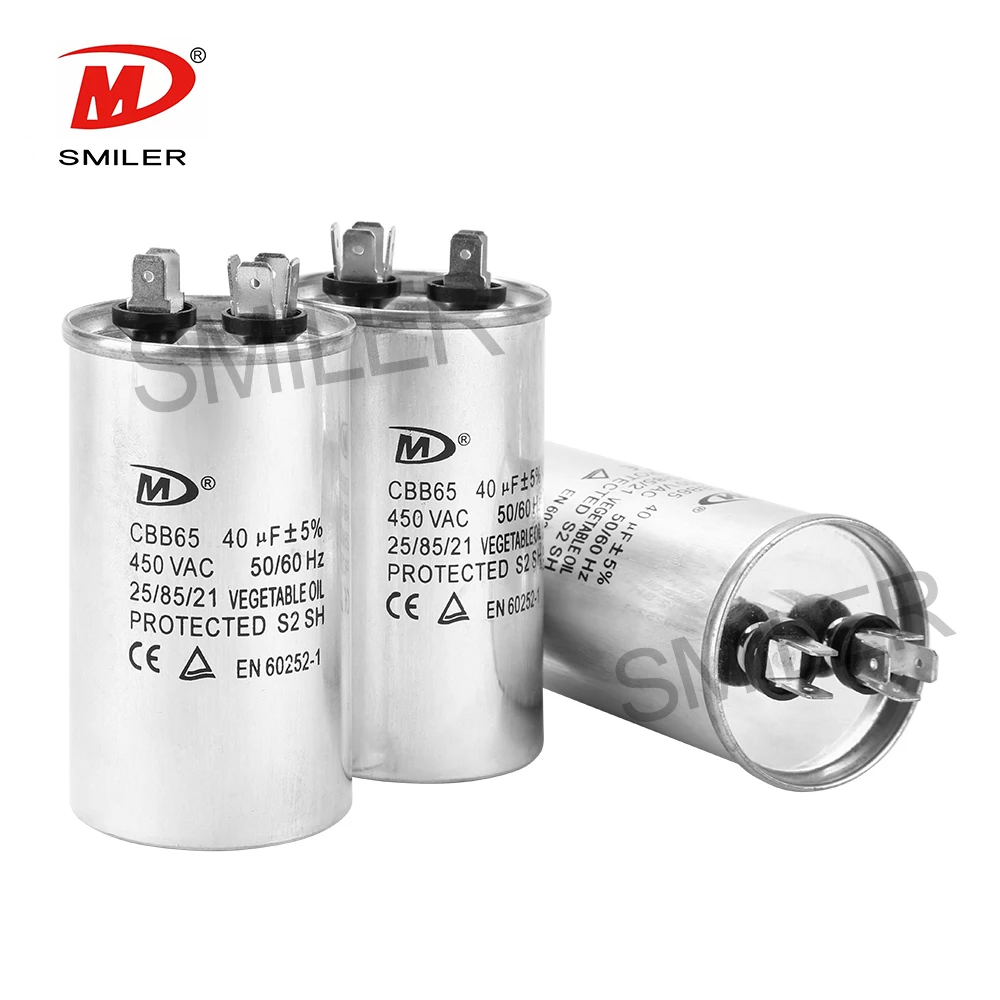 Smiler Wholesale Cbb65 450v 65uf Ac Air Conditioning Capacitor Motor ...