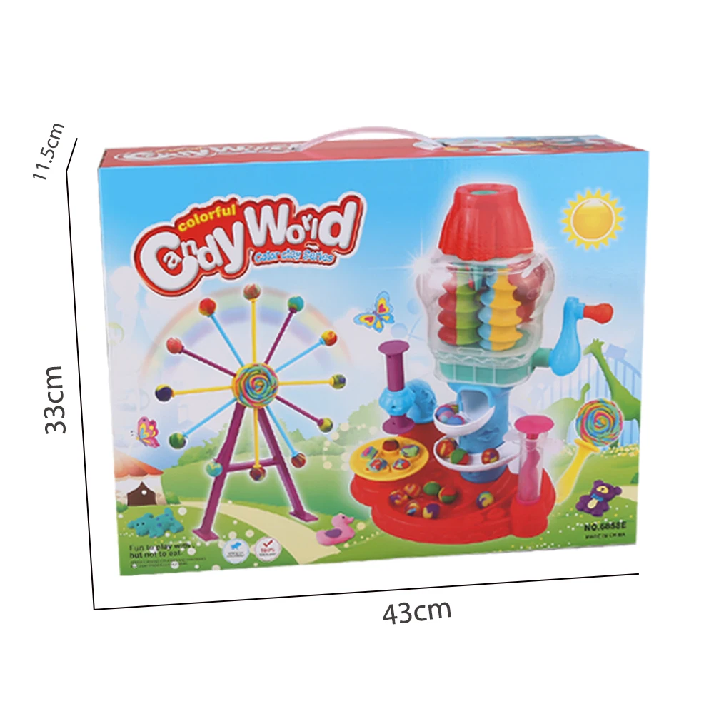 Candy World Color Clay Series Play Dough Sets for Toddlers Intelligent Play  Dough Extruder With Tool Play Dough Tool Set for Kid