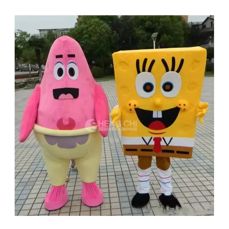 Factory Customized High-quality Mascot Costumes Anime Characters Halloween spongebob Mascot Costumes