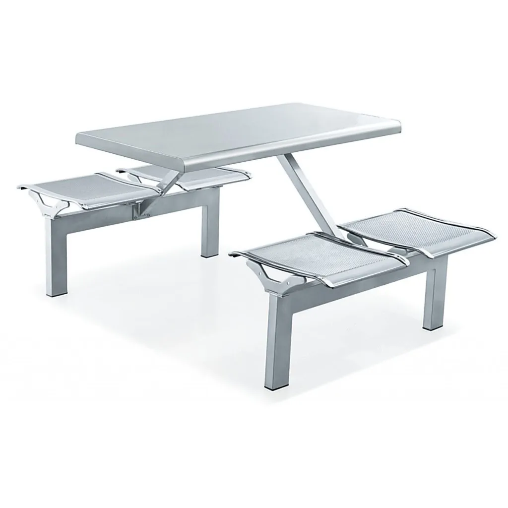 Fast Food Table and Chairs 4 Seated Dinning Table Fast Food Resrtaurant Table and Chairs
