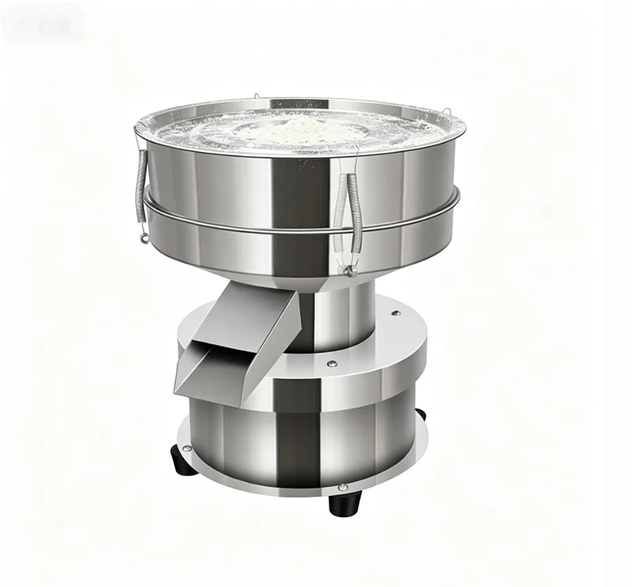 TEBAK Electric Vibrating Sieve | Stainless Steel Small Screening Machine for Wood Powder & Powder Filtration