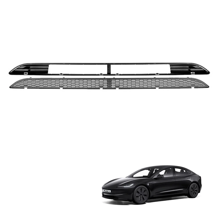 Tesla Model 3 2023 yil aksessuarlar ABS old tormoz panjarasi mashina old tormoz panjara tashqi aksessuarlar