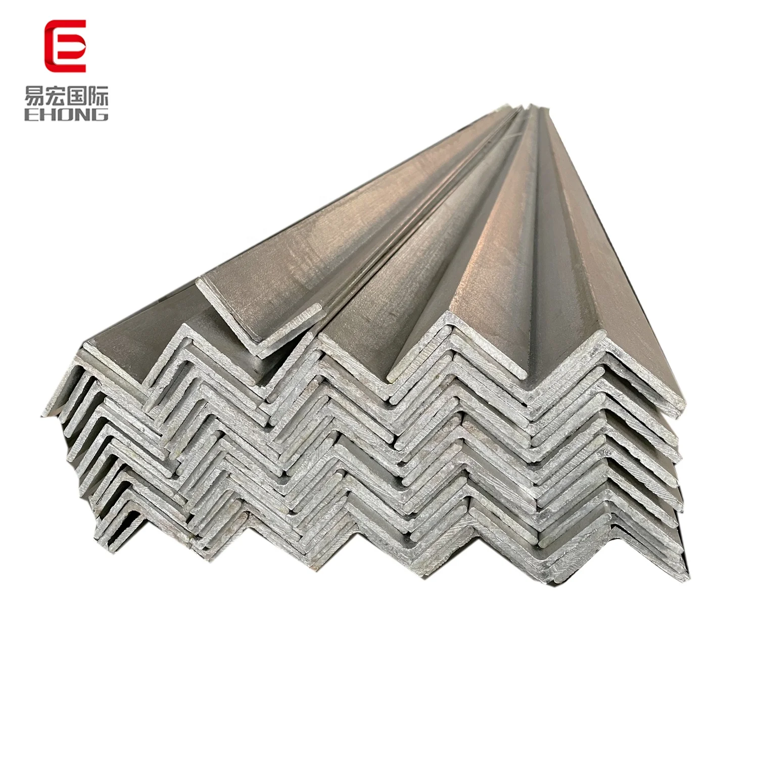 Barra angular laminada en caliente Q235 Q355 de acero galvanizado de ángulos iguales y desiguales ASTM para soldadura