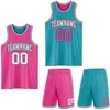 Pink  Teal  Black  White