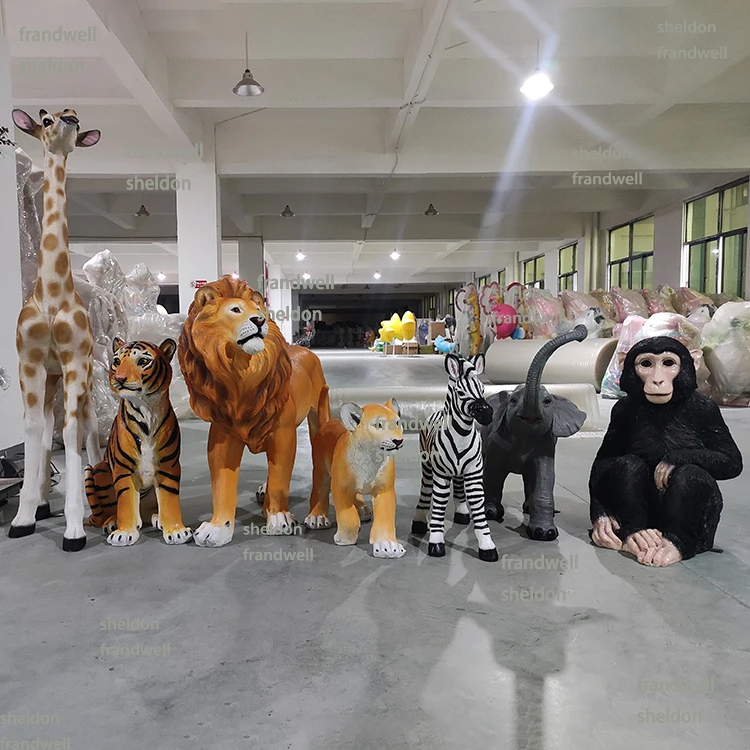 Resin Crafts Large Monkey Statue/ 3ft Fiberglass Safari Chimpanzee Props/ Garden Party Party Monkey Gorilla Figures