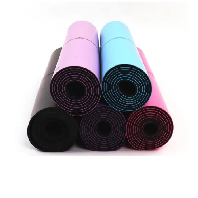 Материал для ковриков. PU Yoga mat China PU with Gold line ( 1850*680*4mm) White. Коврик для йоги резиновый. Коврик для фитнеса из каучука. Коврик для йоги из каучука.