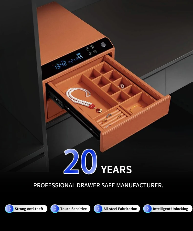Personality Design Metal Safety Digital Password Unlock Drawer Home ...