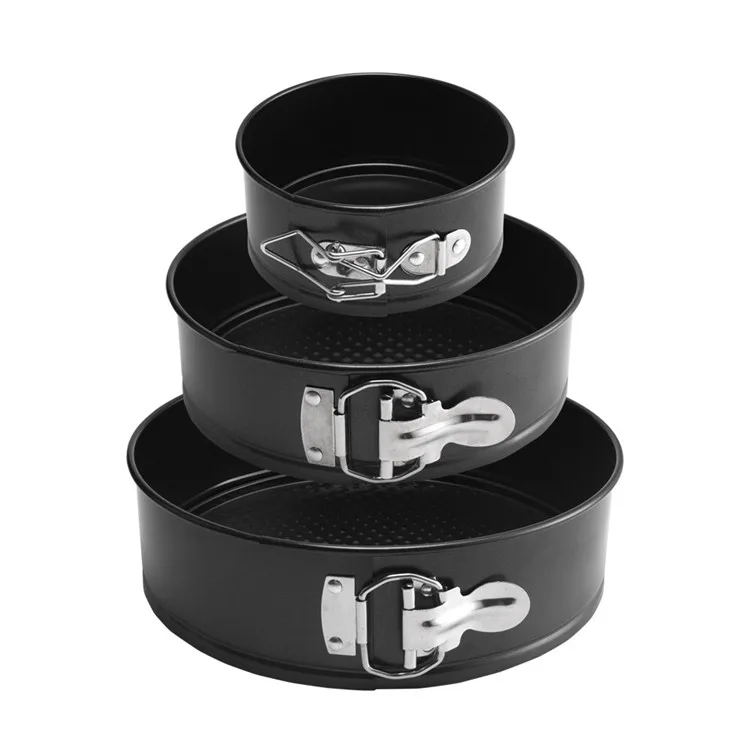 Антипригарные наборы для выпечки 4 дюйма 7 дюймов 9 3 шт. круглая форма быстросъемный герметичный пружинный Набор