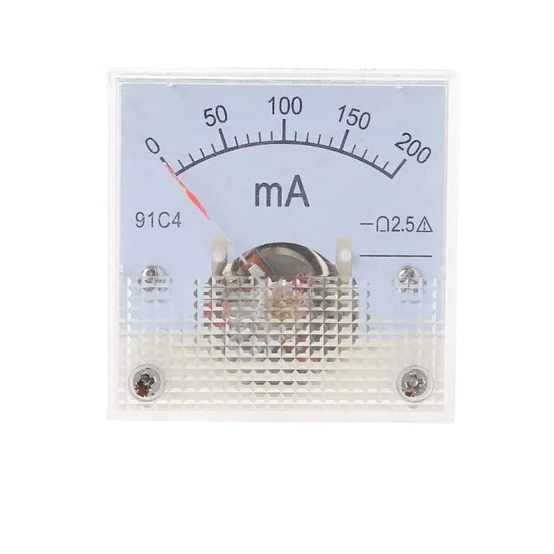 Аналоговый измеритель тока панели Механическая указка тип 1/2/3/5/10/20/30/50/100/200/300 мА A L69A