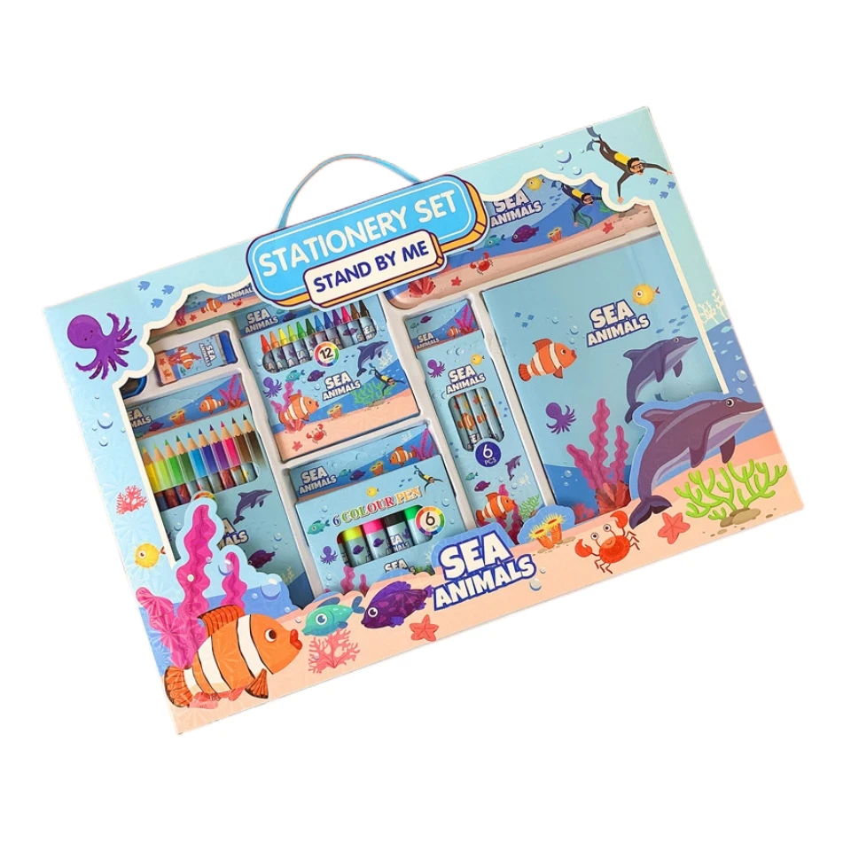 Набор для рисования канцелярских принадлежностей Подарочная коробка цветной карандаш акварельная ручка школьные принадлежности подарок на выпускной студенческий приз и подарки