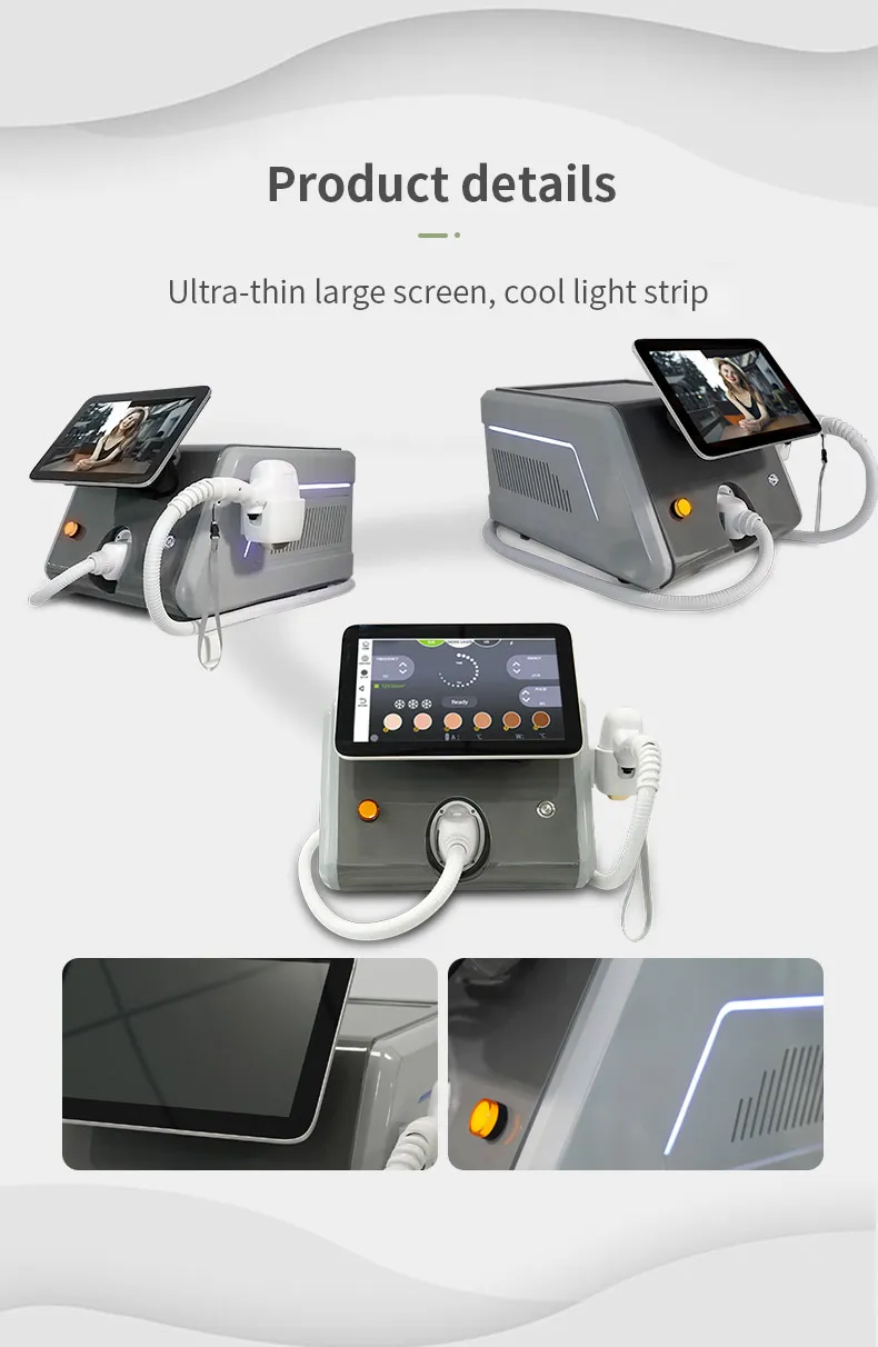 Approved Portable 808nm Diode Laser Permanent Hair Removal Machine 2000W Air Cooling Home Use UK Plug Spare Parts Repair