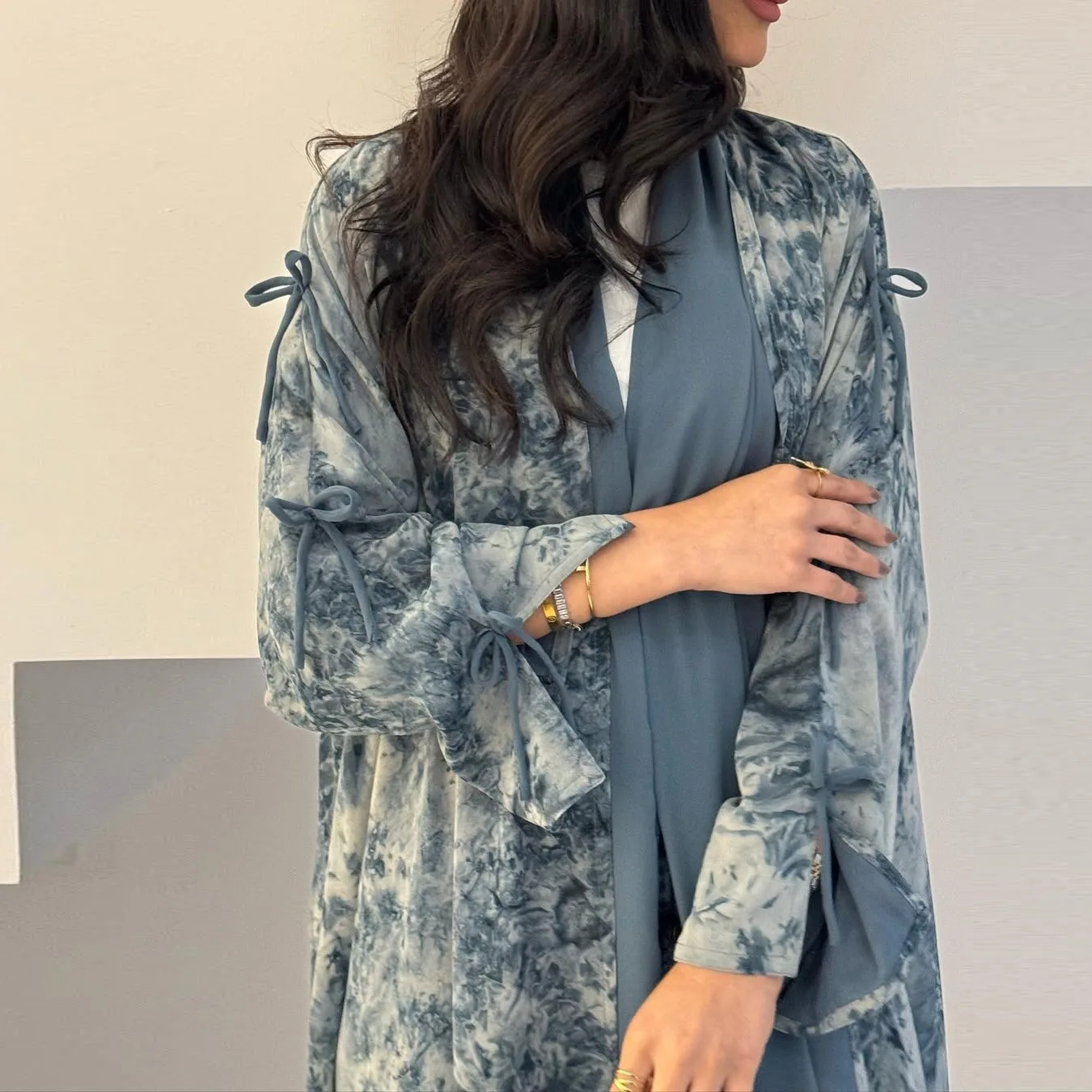 Turkey Elegant Fashional Modest Dubai Abaya Women Muslim Dress Kimono  Cardigan Muslim Open Abaya with Hijab